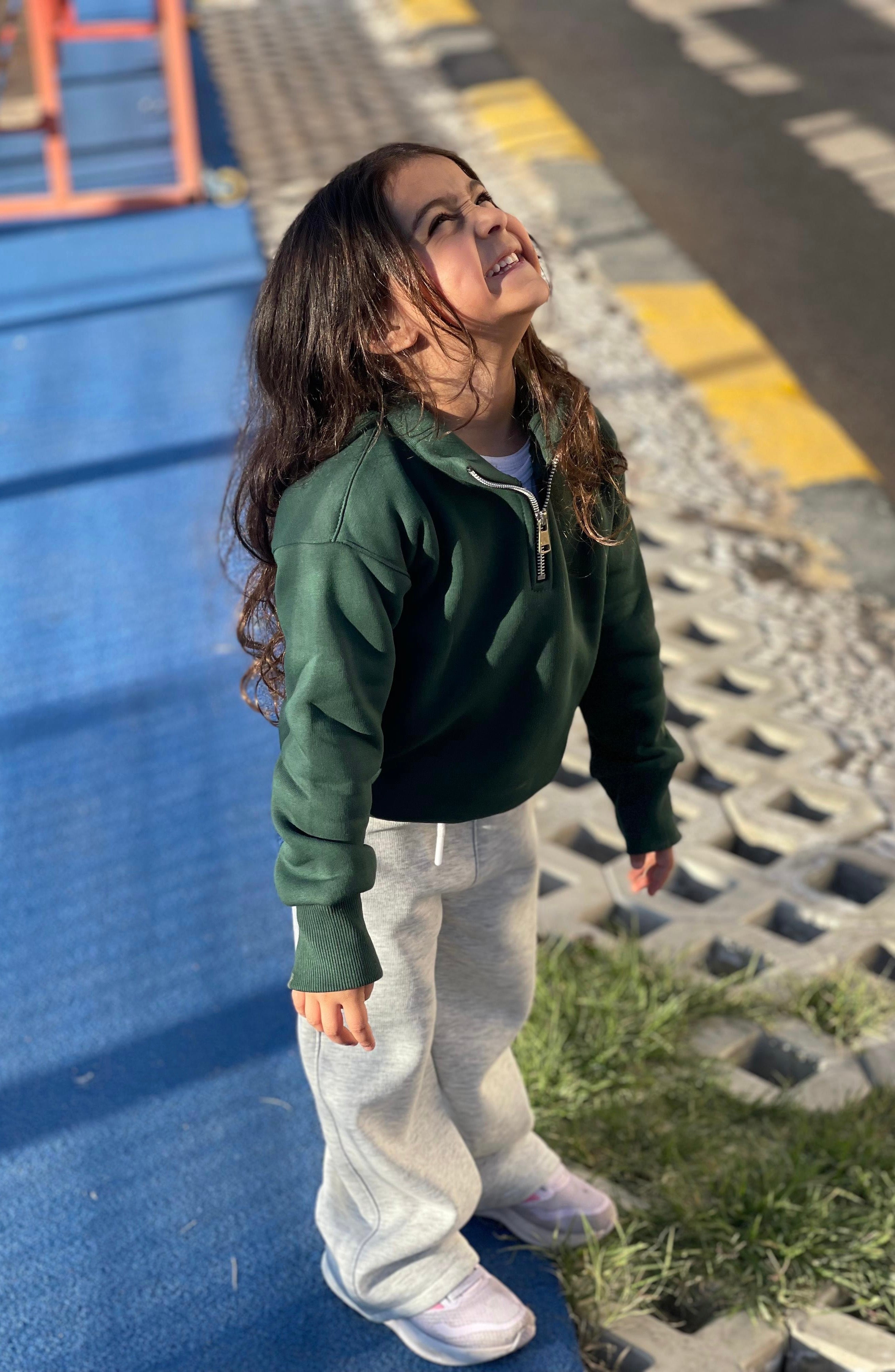 Olive Green Quarter-Zip