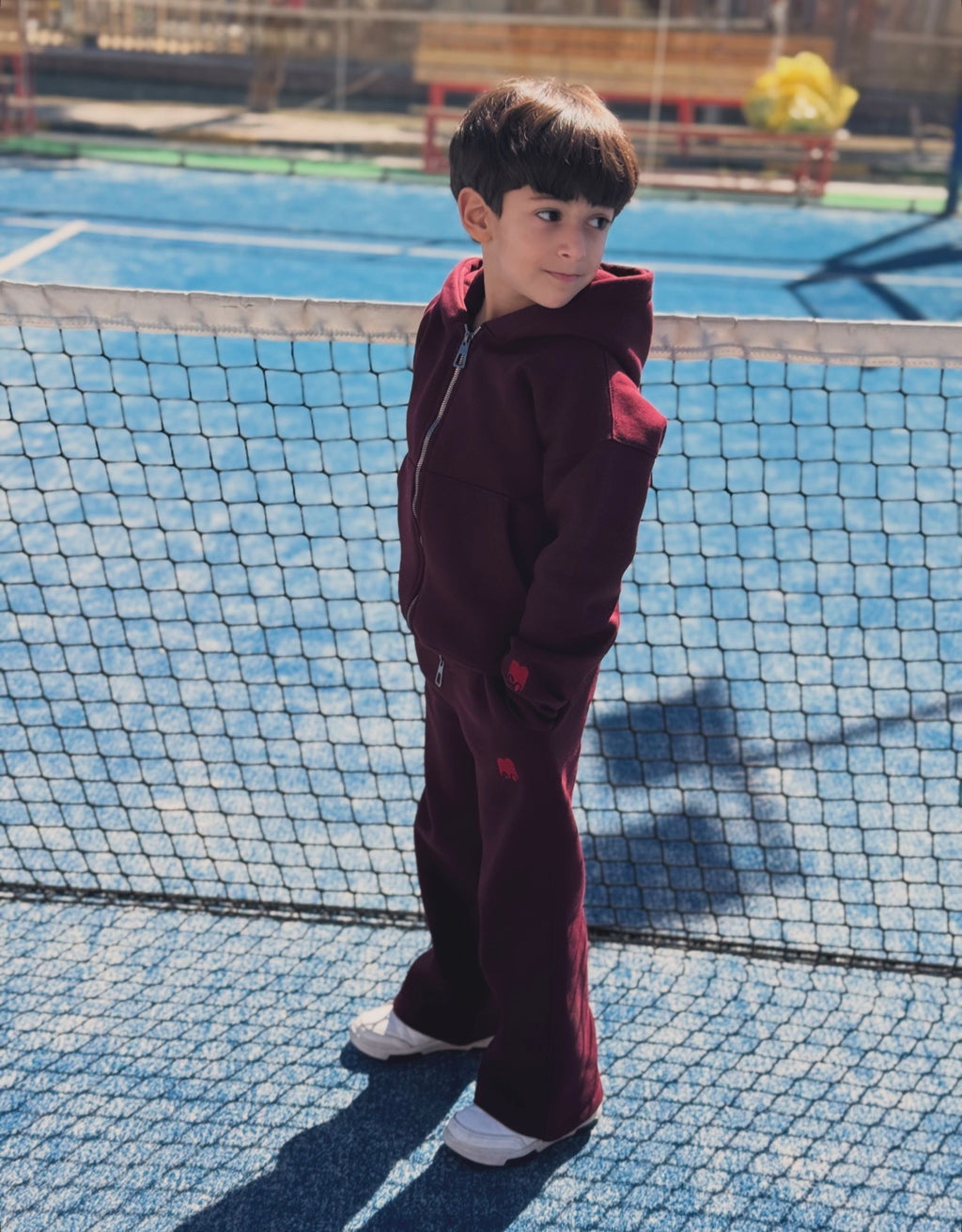Burgundy Zip-Up Hoodie