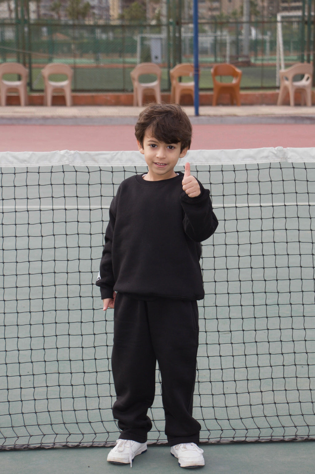 Unisex Black Crewneck