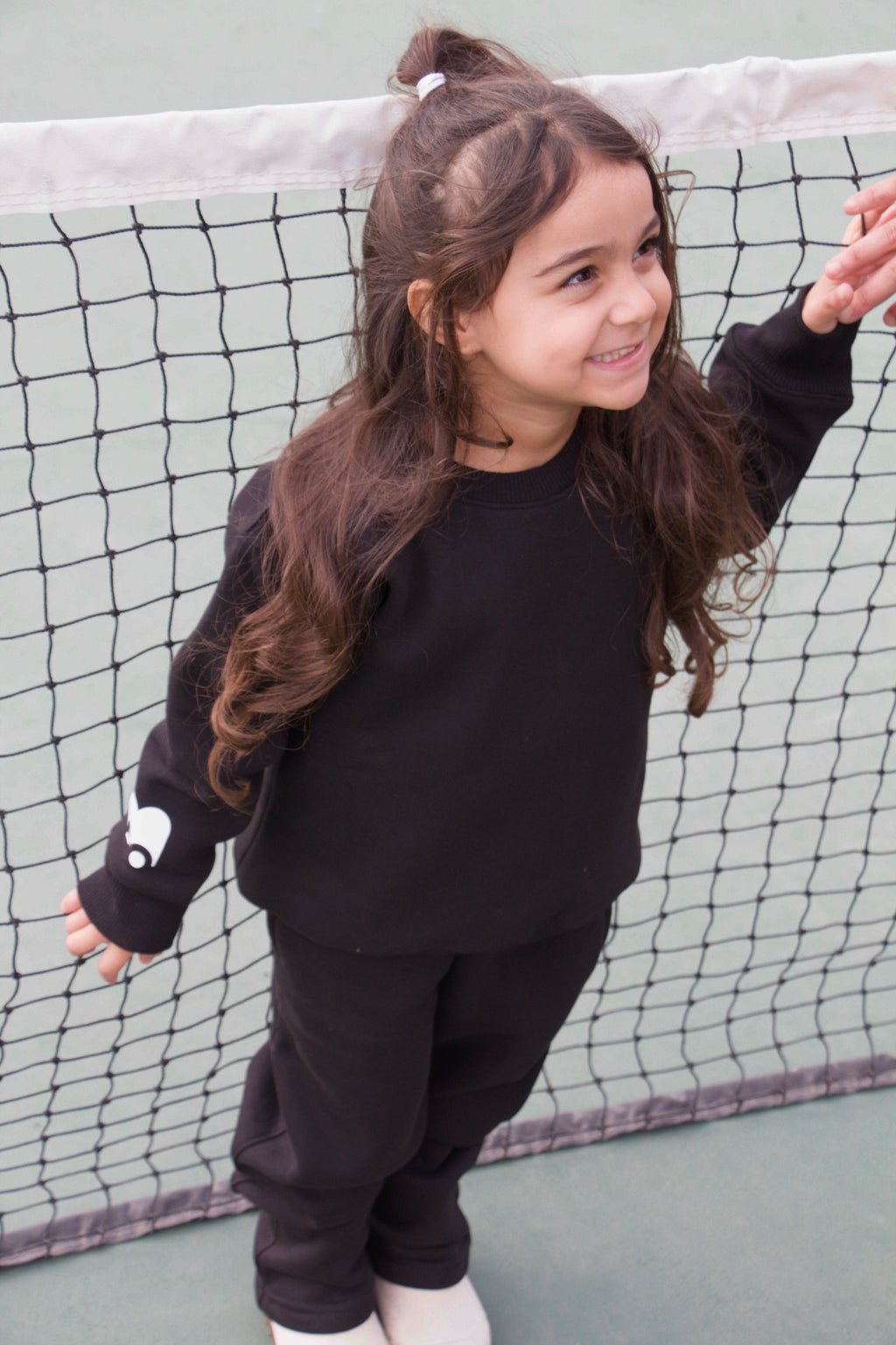 Unisex Black Crewneck